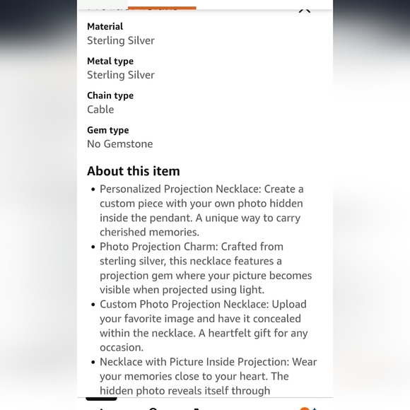 Rose Gold "I Love You" In 100 Languages Projector Necklace! - Picture 4 of 4